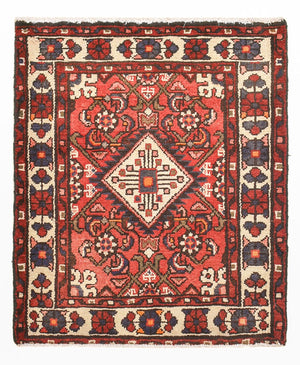 Alfombra persa - Nómada - 80 x 66 cm - rojo