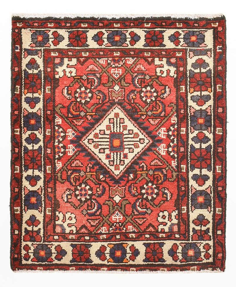 Alfombra persa - Nómada - 80 x 66 cm - rojo