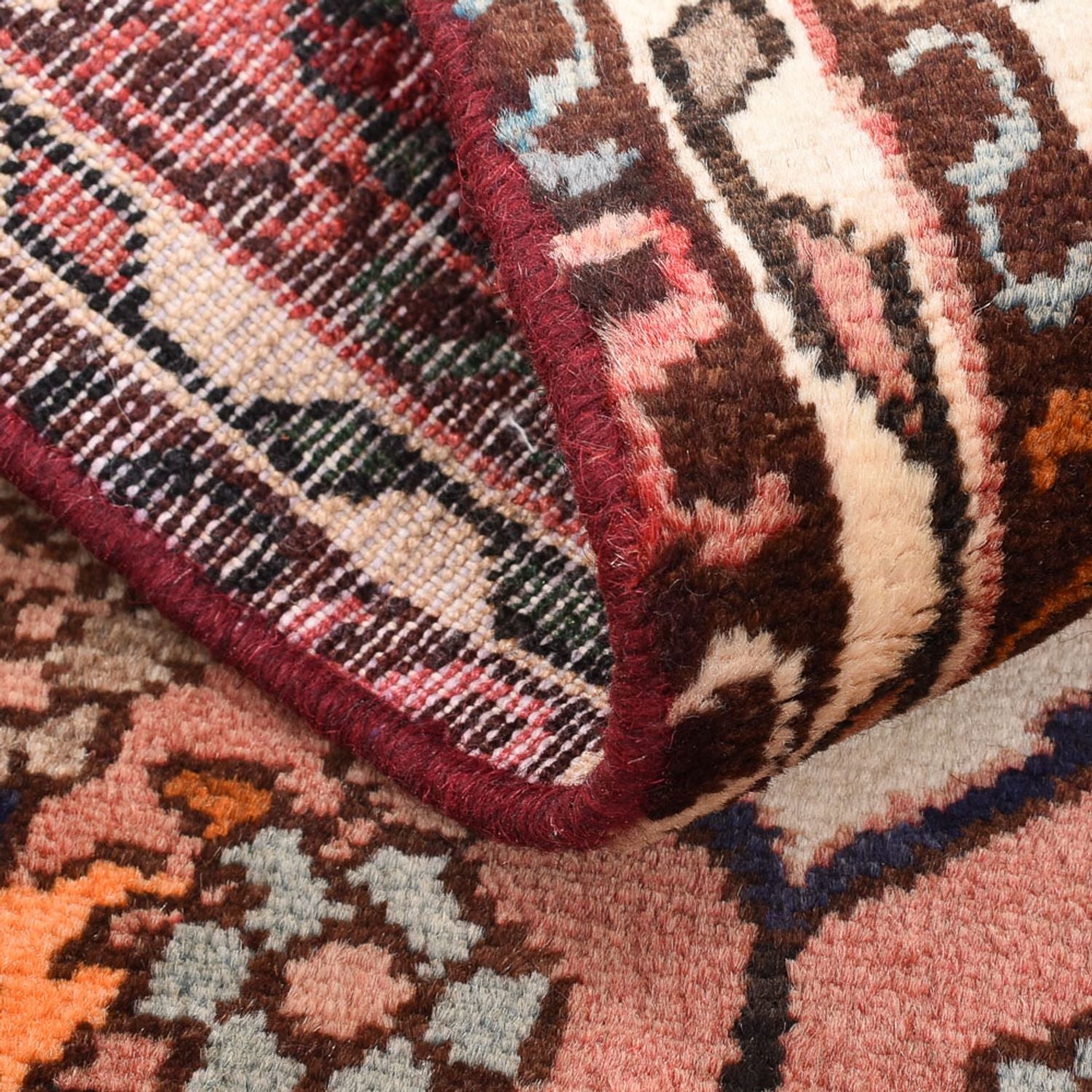 Alfombra persa - Nómada - 105 x 59 cm - rojo claro