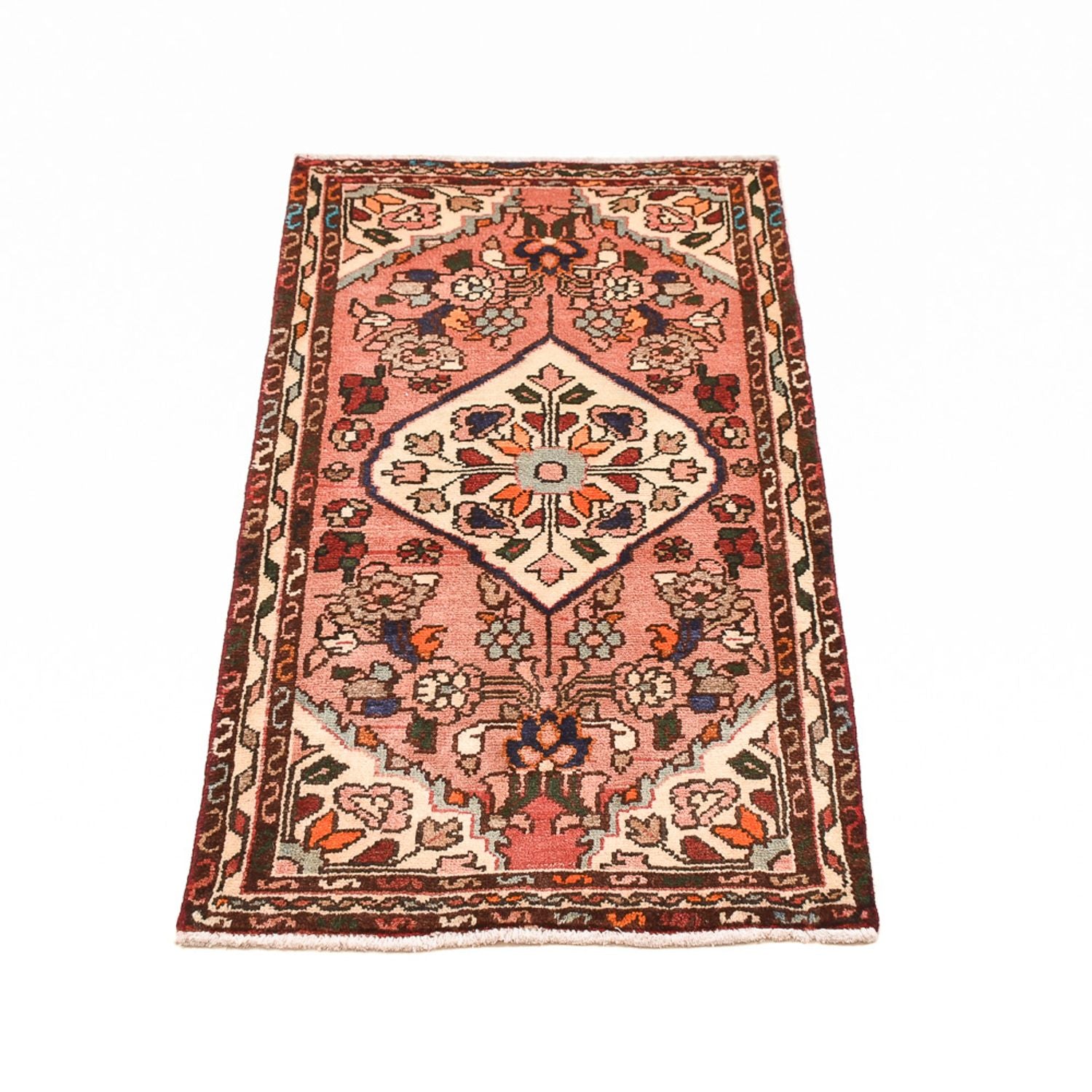 Alfombra persa - Nómada - 105 x 59 cm - rojo claro