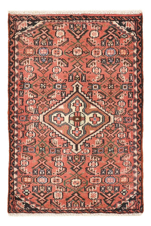 Alfombra persa - Nómada - 75 x 49 cm - rojo claro