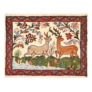 Alfombra persa - Nómada - 62 x 46 cm - multicolor