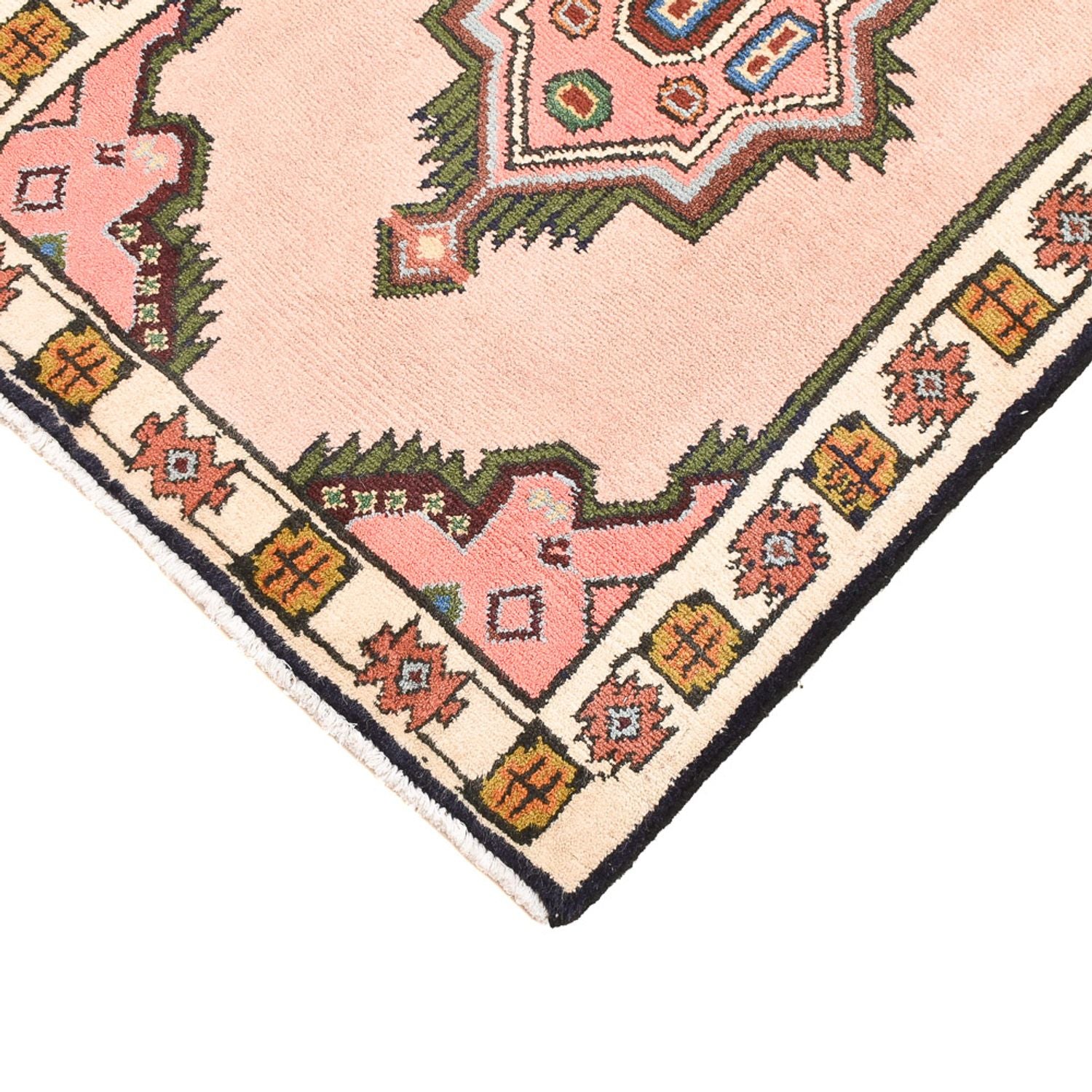 Alfombra persa - Nómada - 92 x 62 cm - rosa