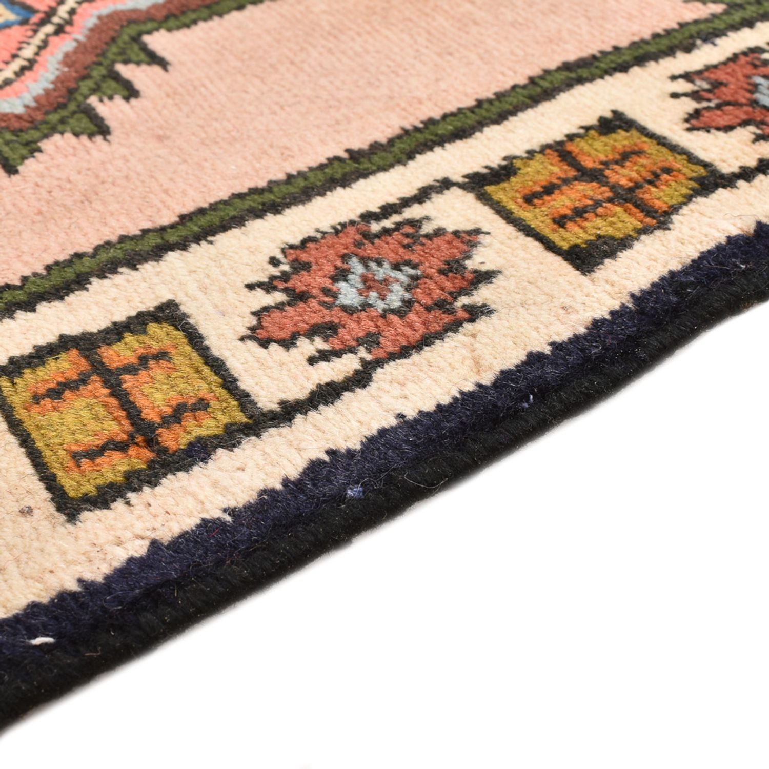 Alfombra persa - Nómada - 92 x 62 cm - rosa