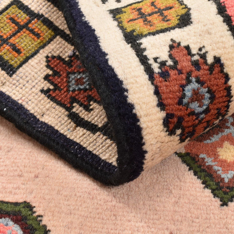 Alfombra persa - Nómada - 92 x 62 cm - rosa