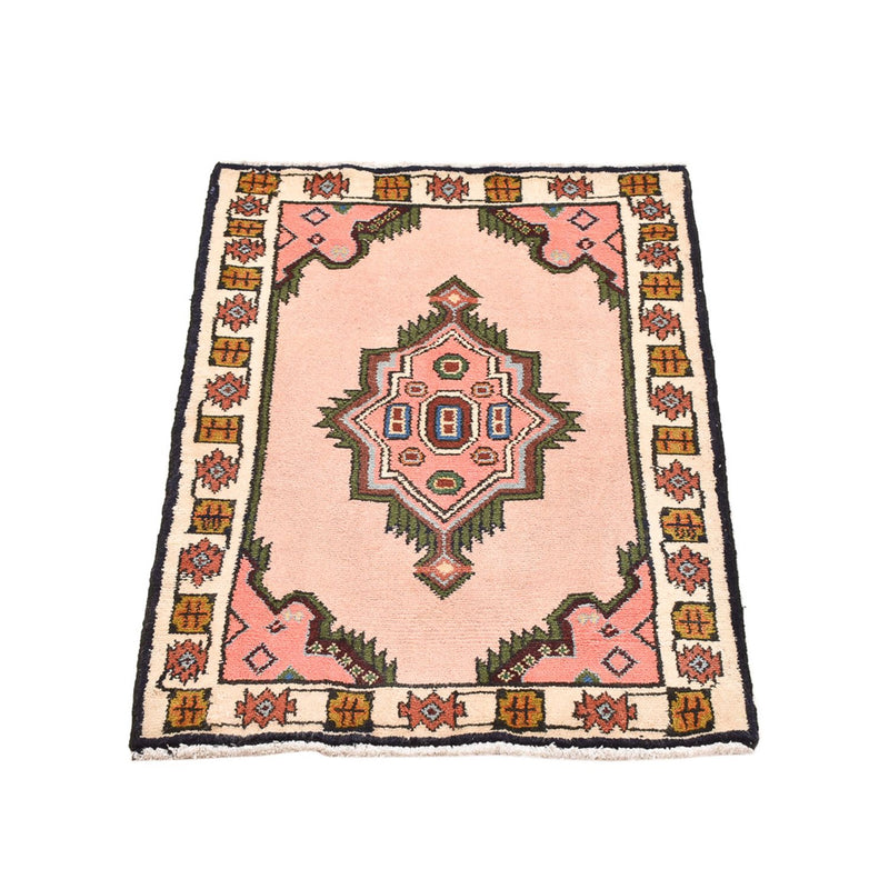 Alfombra persa - Nómada - 92 x 62 cm - rosa