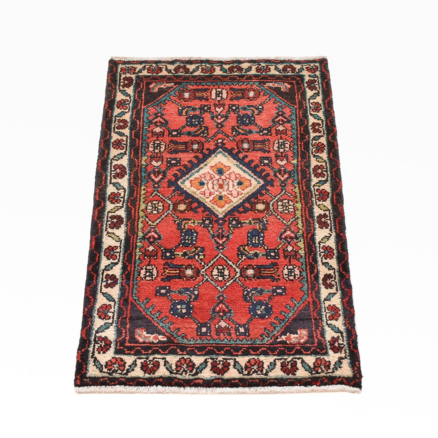 Alfombra persa - Nómada - 96 x 56 cm - rojo