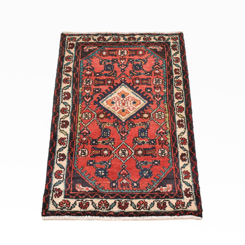 Alfombra persa - Nómada - 96 x 56 cm - rojo