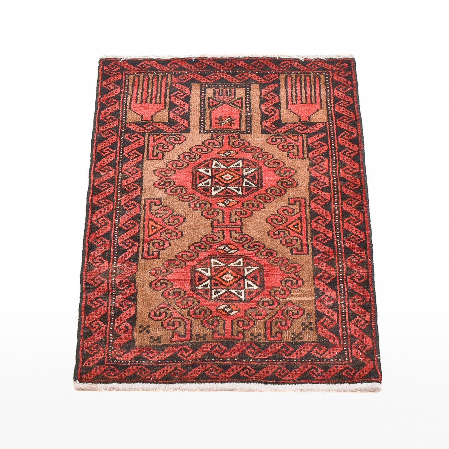 Alfombra persa - Nómada - 70 x 49 cm - rojo