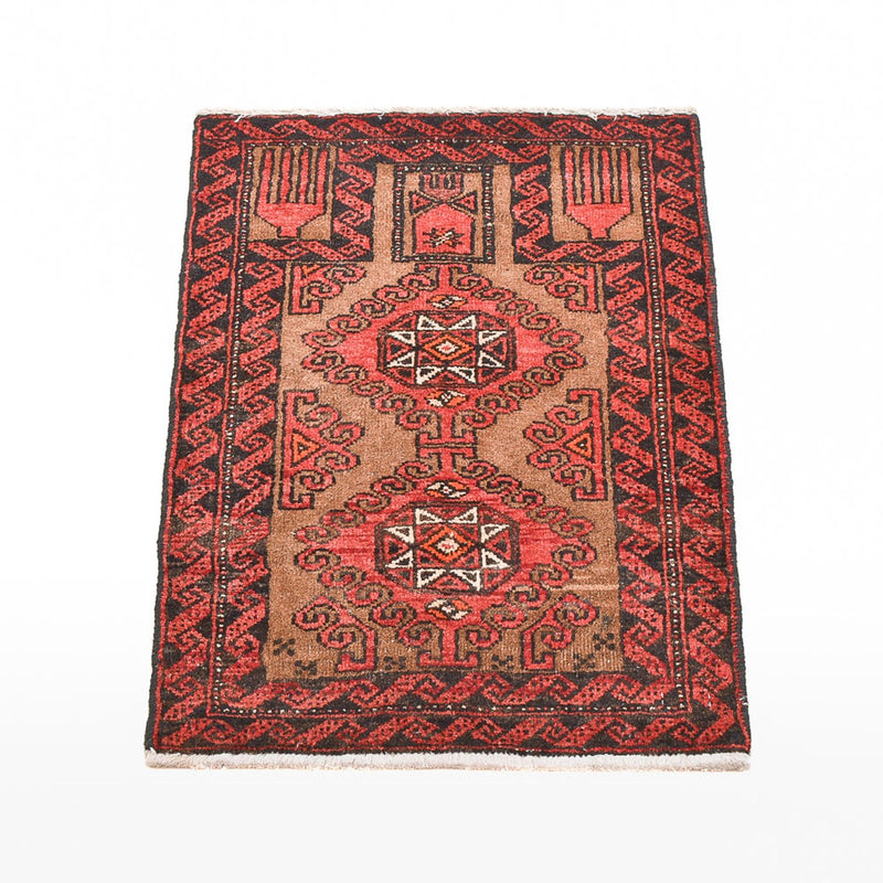 Alfombra persa - Nómada - 70 x 49 cm - rojo