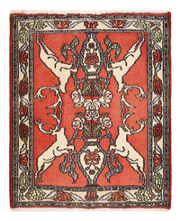 Alfombra persa - Nómada - 78 x 67 cm - rojo