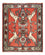 Alfombra persa - Nómada - 78 x 67 cm - rojo