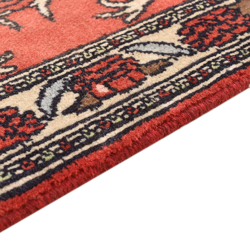 Alfombra persa - Nómada - 78 x 67 cm - rojo