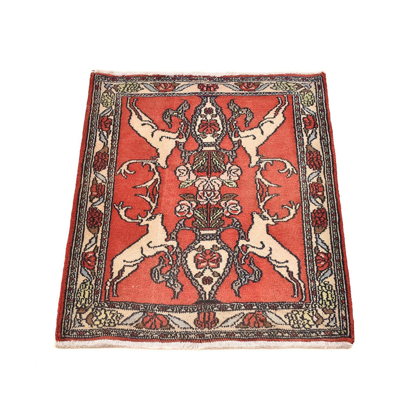 Alfombra persa - Nómada - 78 x 67 cm - rojo