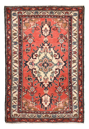Alfombra persa - Nómada - 94 x 61 cm - rojo