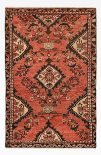 Alfombra persa - Nómada - 95 x 62 cm - rojo
