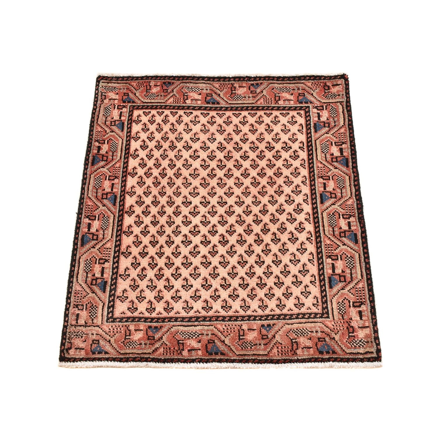 Alfombra persa - Nómada - 72 x 60 cm - rosa