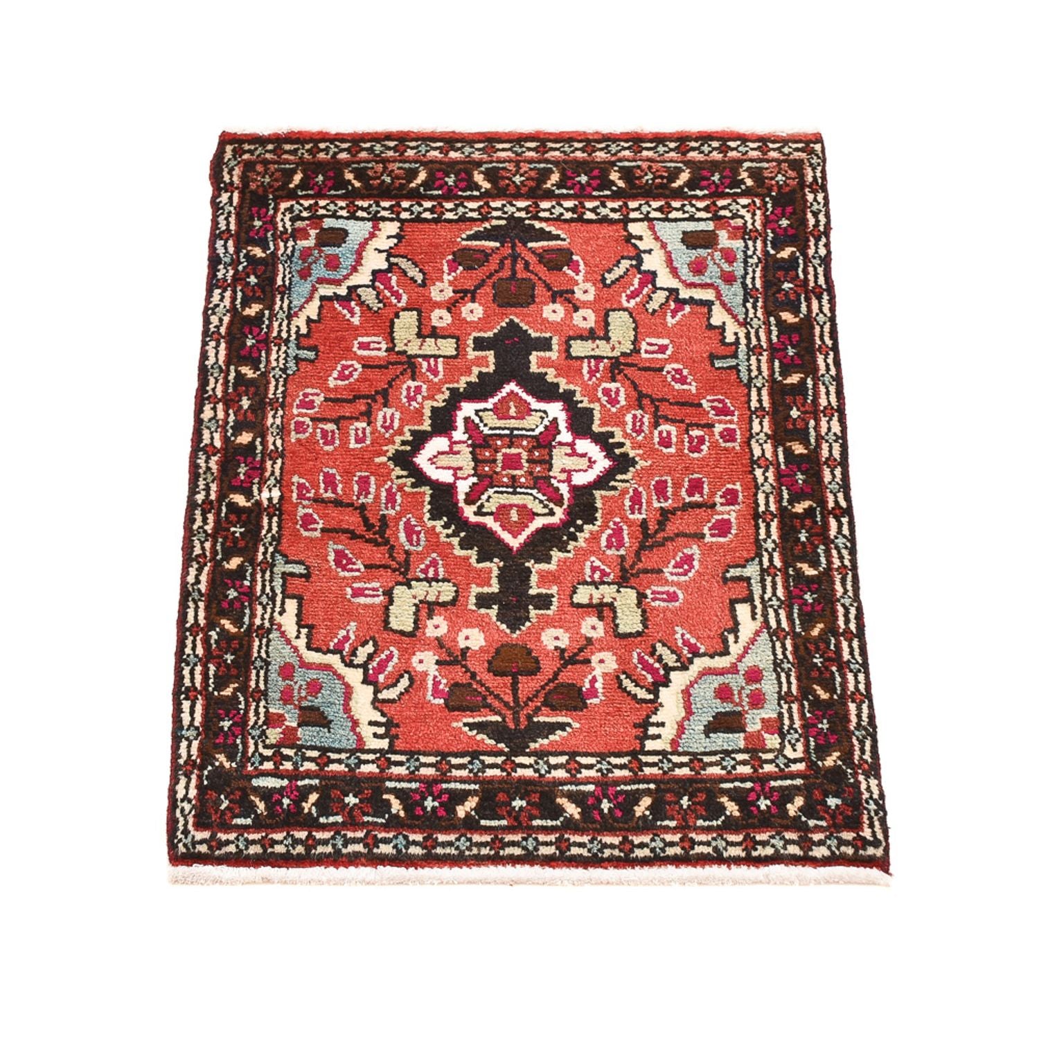 Alfombra persa - Nómada - 70 x 50 cm - rojo claro
