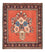 Alfombra persa - Nómada - 55 x 49 cm - rojo