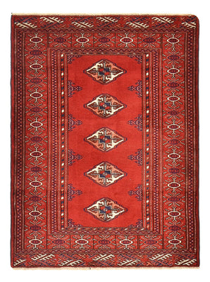 Alfombra Turkaman - 115 x 87 cm - rojo