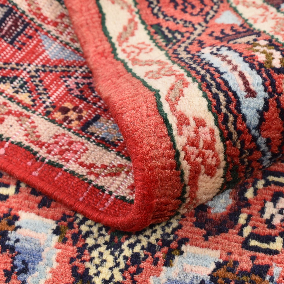 Alfombra persa - Nómada - 141 x 63 cm - rojo