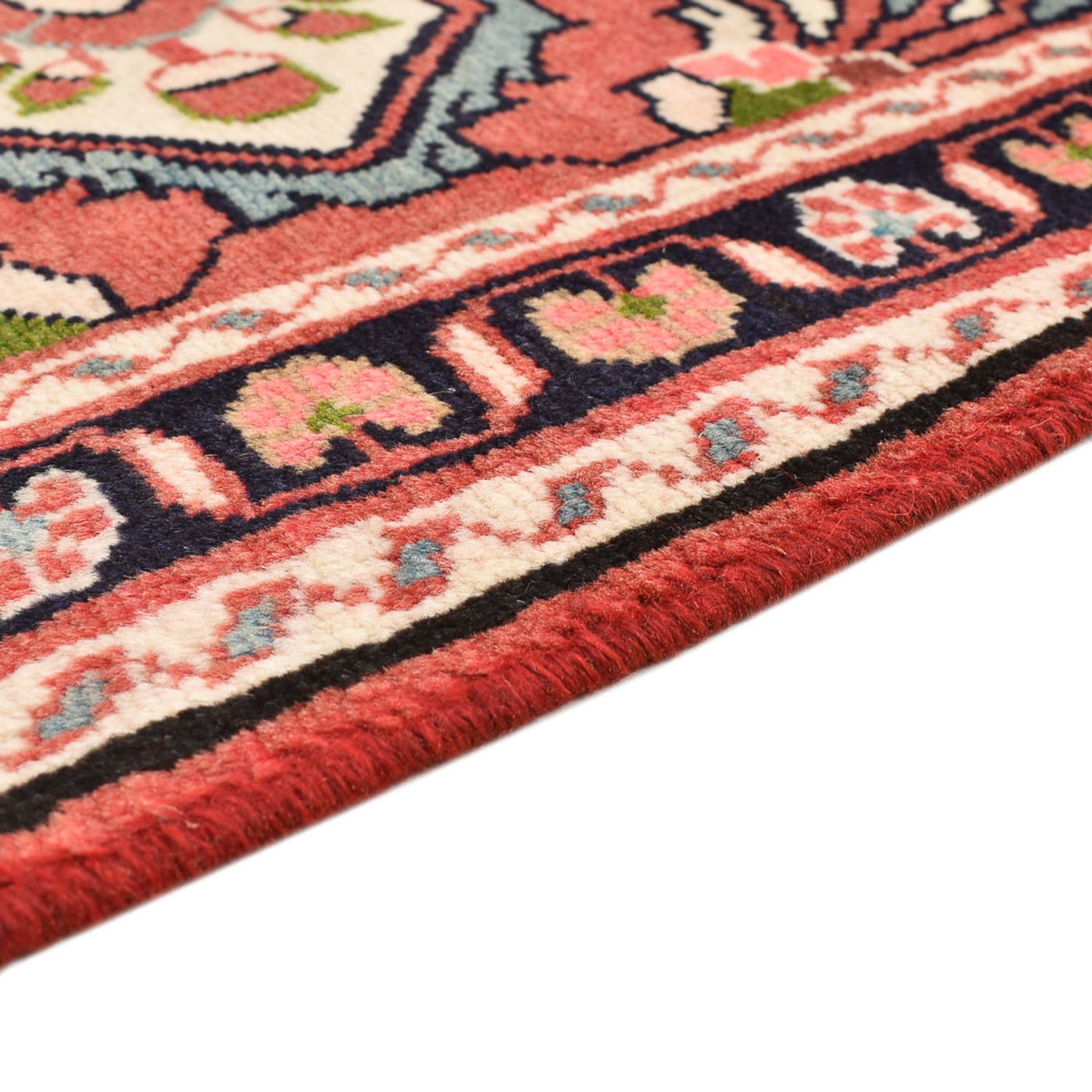 Alfombra persa - Nómada - 131 x 76 cm - rojo claro
