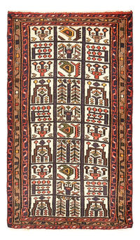 Alfombra persa - Nómada - 122 x 74 cm - multicolor