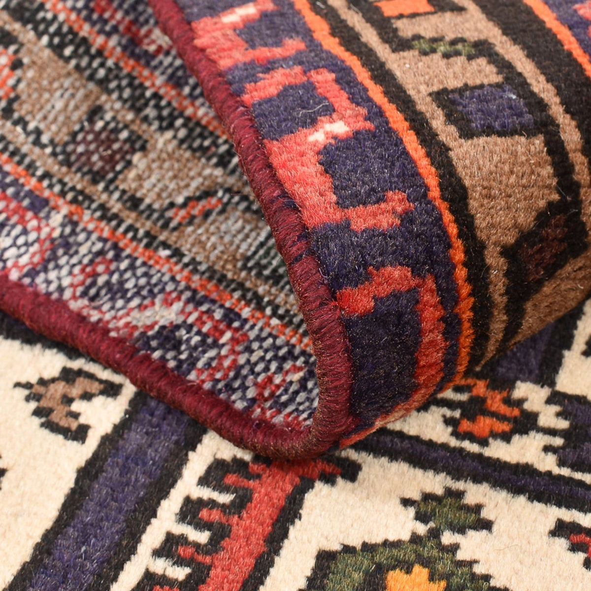 Alfombra persa - Nómada - 122 x 74 cm - multicolor