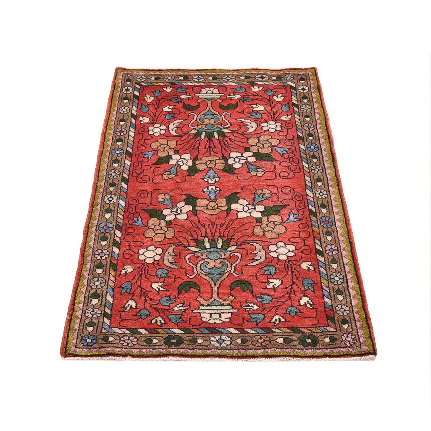 Alfombra persa - Nómada - 130 x 80 cm - rojo