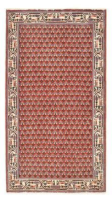 Alfombra persa - Mir - 124 x 67 cm - óxido