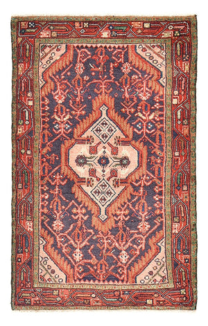 Alfombra persa - Nómada - 128 x 81 cm - rojo claro