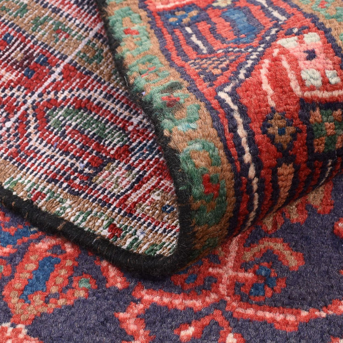 Alfombra persa - Nómada - 128 x 81 cm - rojo claro