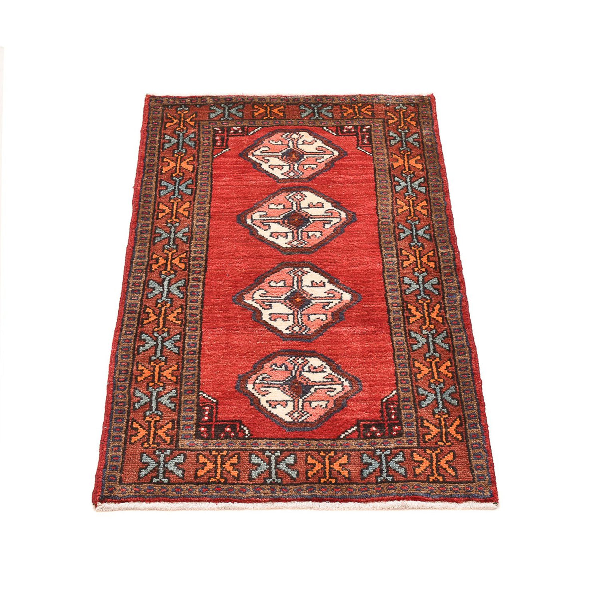 Alfombra persa - Bidjar - 113 x 64 cm - rojo