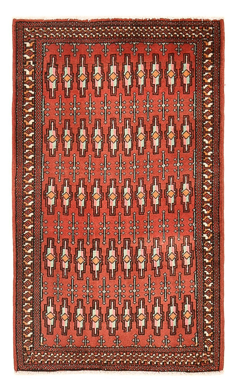 Alfombra Turkaman - 127 x 73 cm - rojo