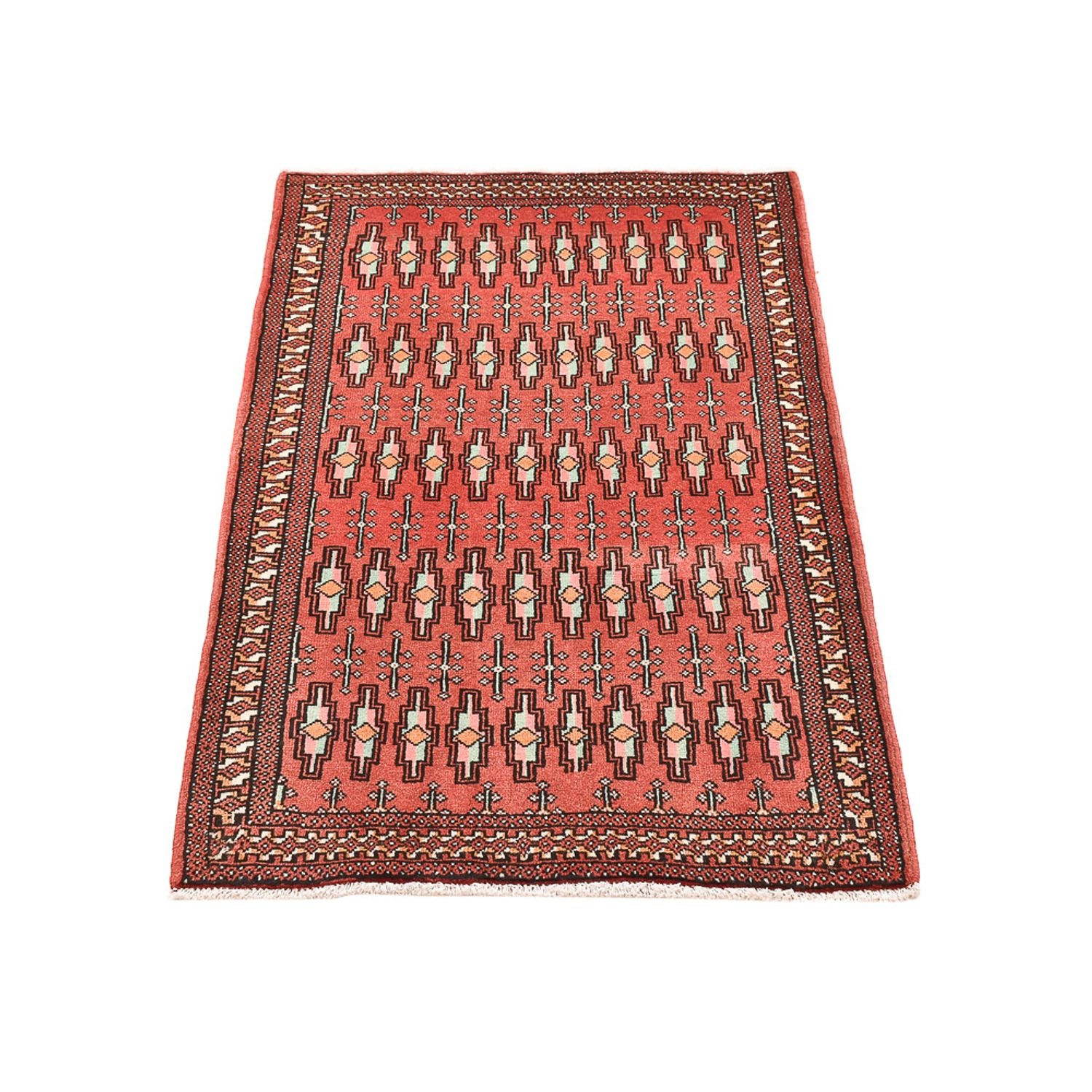 Alfombra Turkaman - 127 x 73 cm - rojo