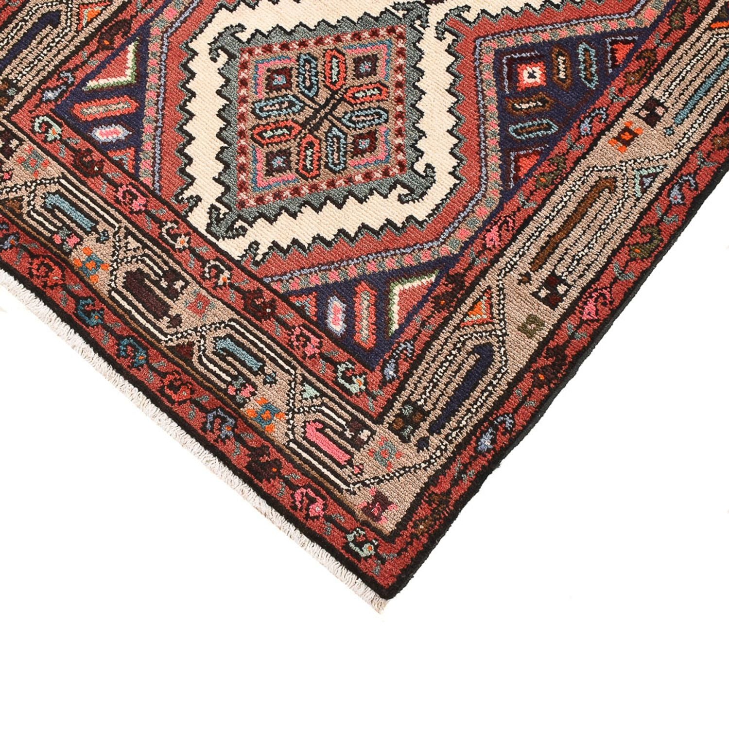 Alfombra persa - Nómada - 130 x 74 cm - multicolor