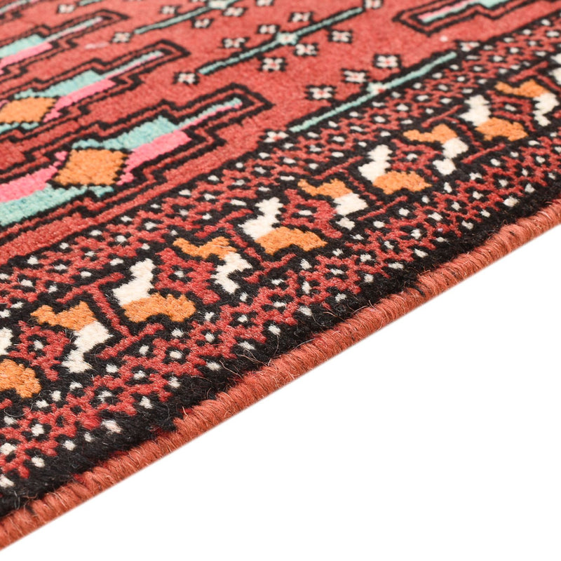 Alfombra Turkaman - 129 x 71 cm - rojo