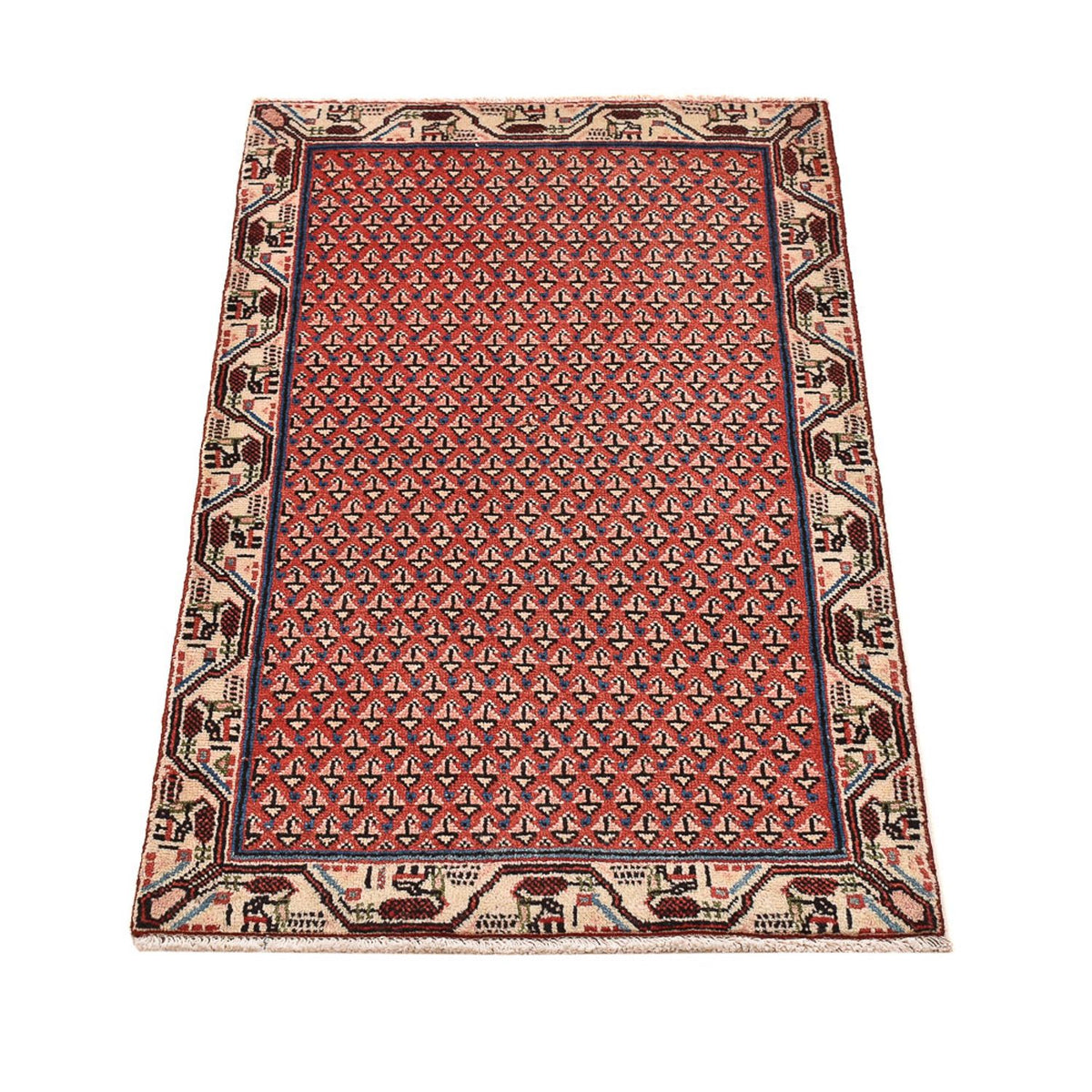 Alfombra persa - Mir - 117 x 62 cm - óxido