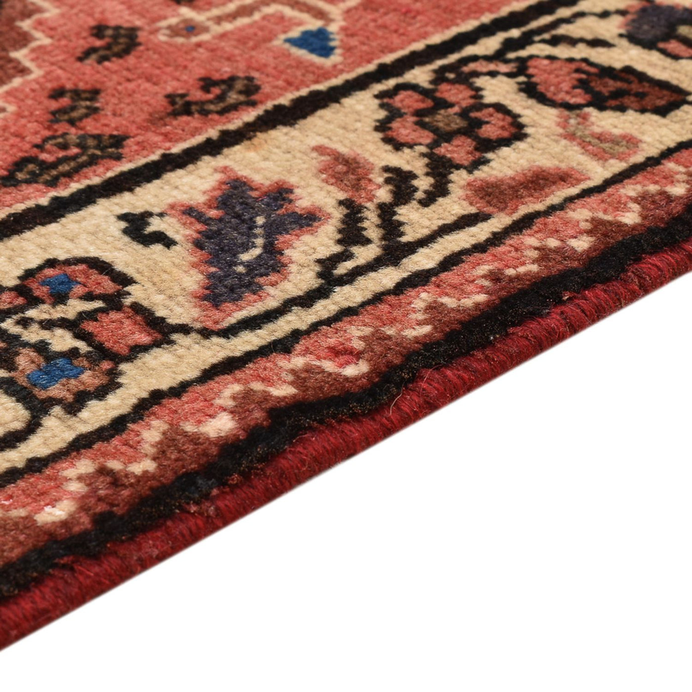 Alfombra persa - Nómada - 121 x 76 cm - rojo claro