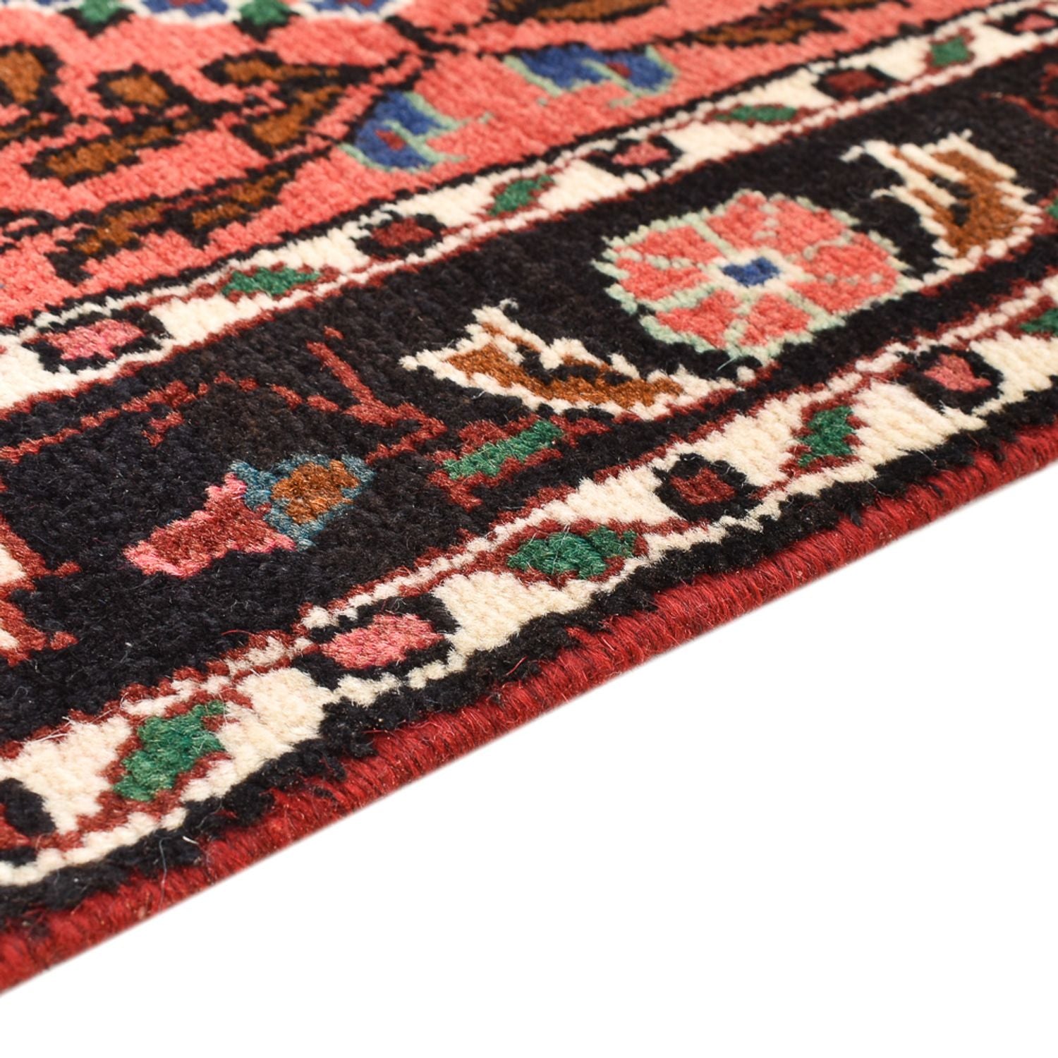 Alfombra persa - Nómada - 139 x 77 cm - rojo claro