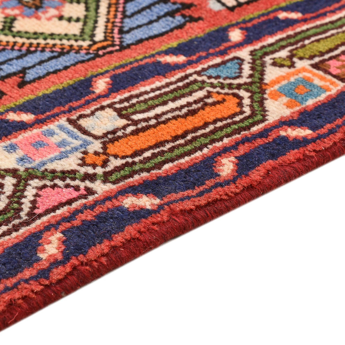 Alfombra persa - Nómada - 134 x 81 cm - rojo