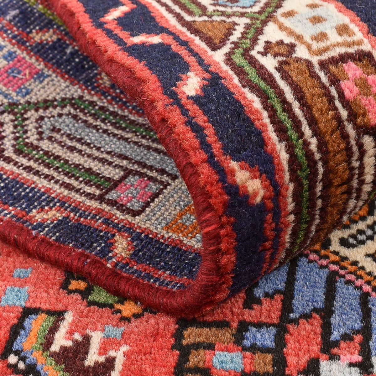 Alfombra persa - Nómada - 134 x 81 cm - rojo