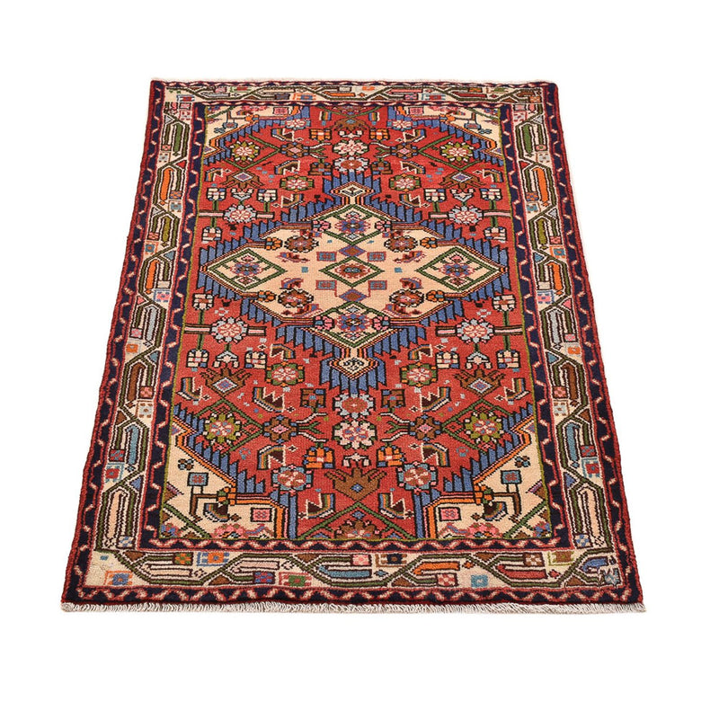 Alfombra persa - Nómada - 134 x 81 cm - rojo