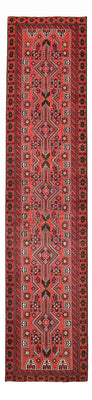 Alfombra de pasillo Alfombra Belutsch - 378 x 85 cm - rojo