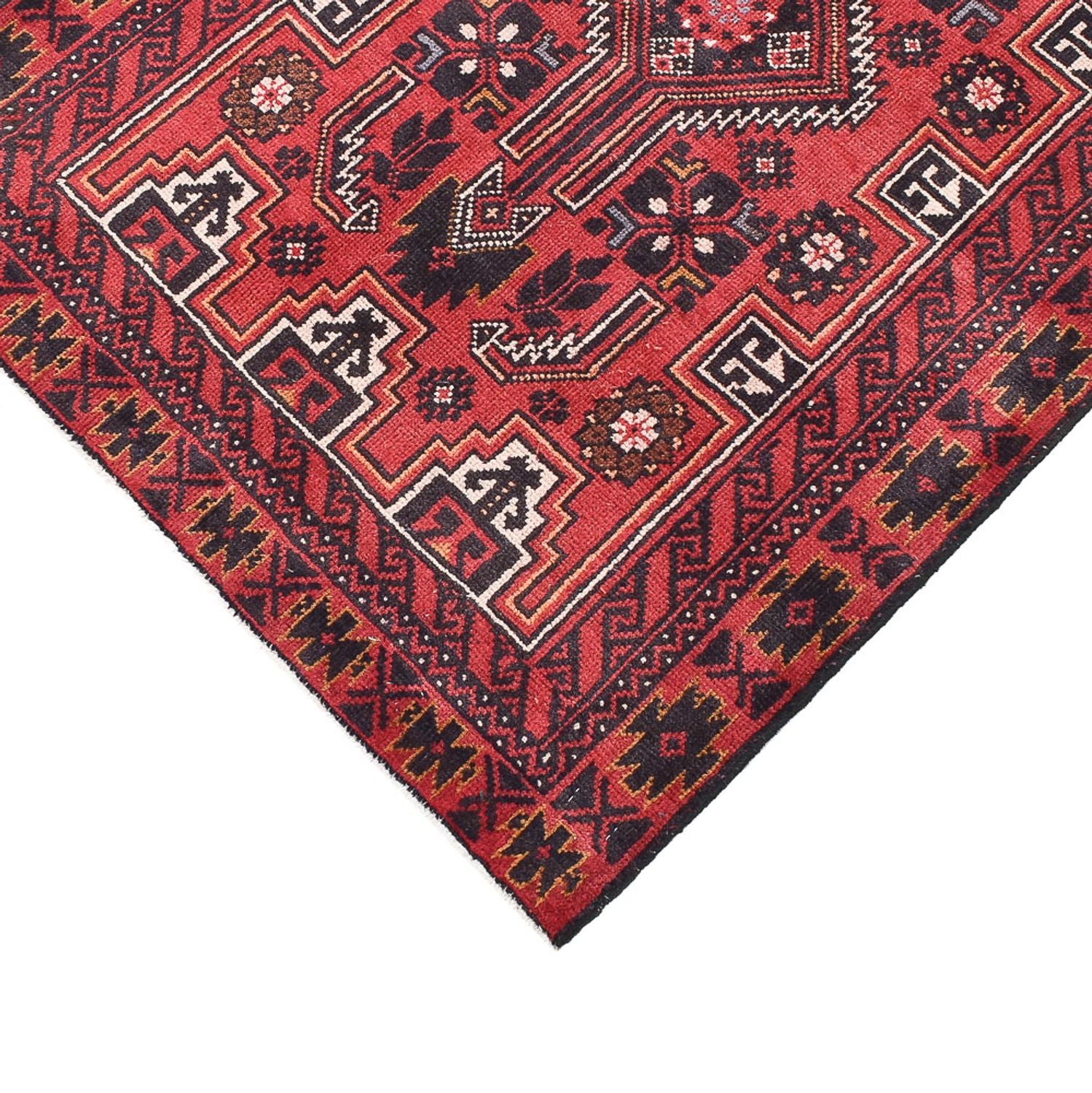 Alfombra de pasillo Alfombra Belutsch - 378 x 85 cm - rojo