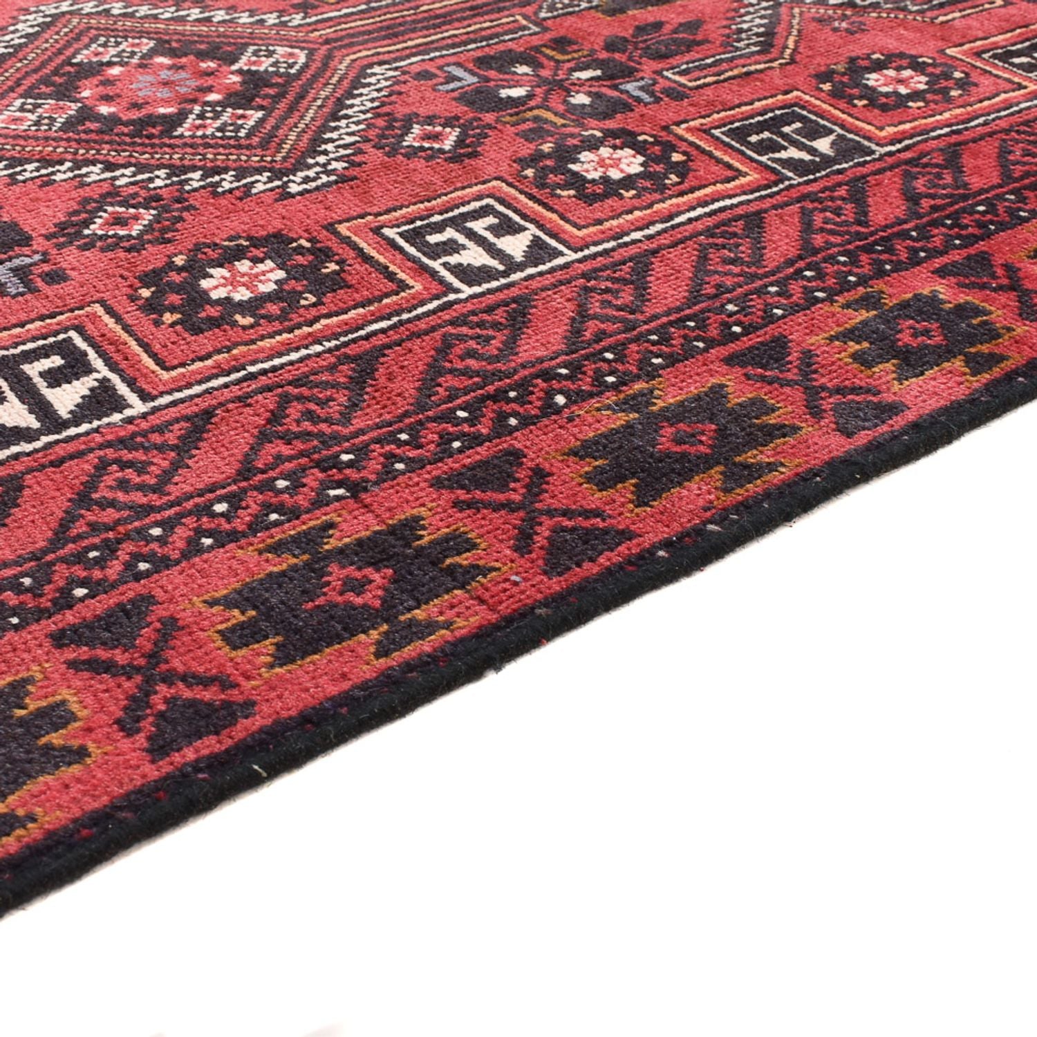 Alfombra de pasillo Alfombra Belutsch - 378 x 85 cm - rojo