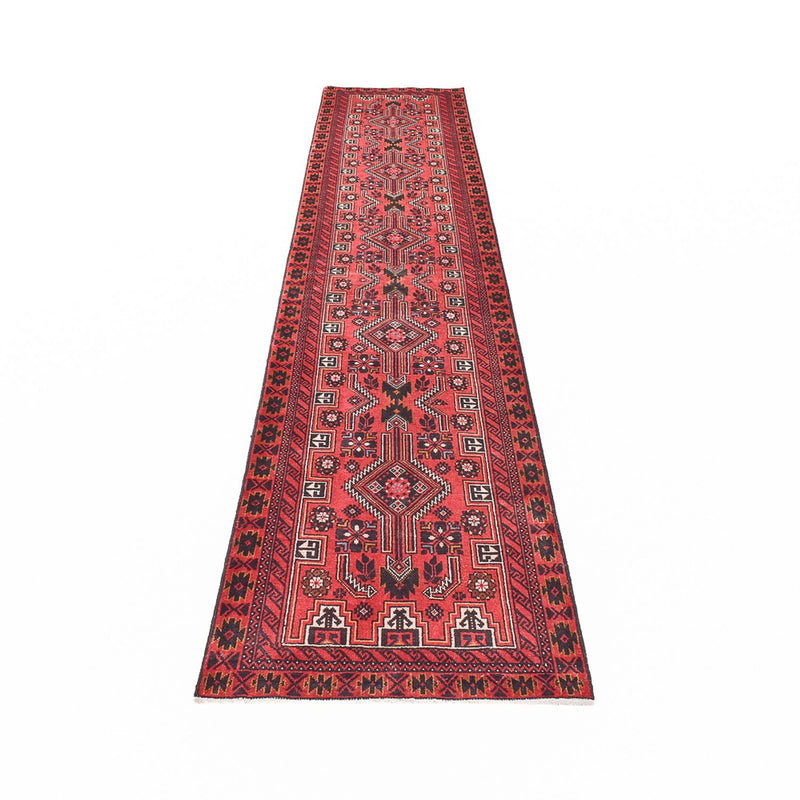 Alfombra de pasillo Alfombra Belutsch - 378 x 85 cm - rojo