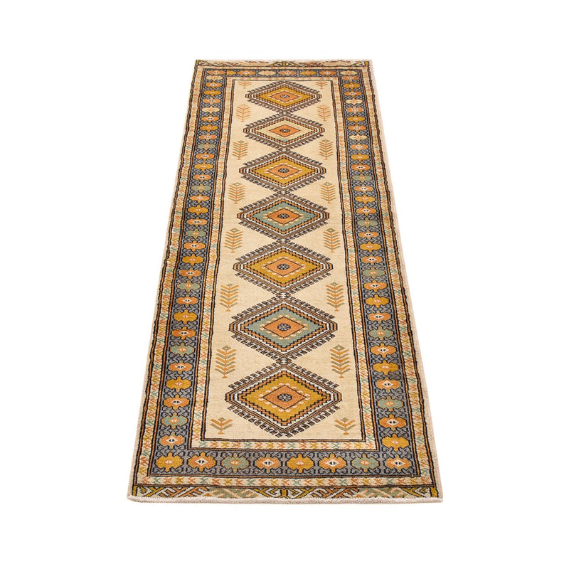 Alfombra de pasillo Alfombra Turkaman - 215 x 65 cm - verde claro