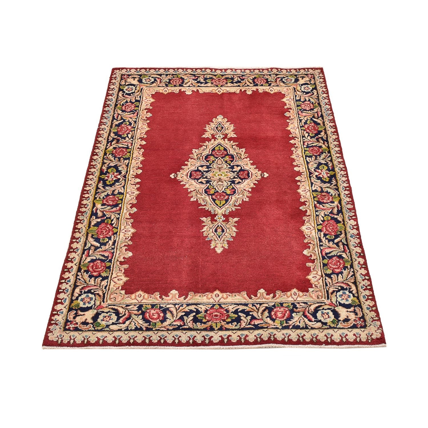 Alfombra persa - Real - 155 x 90 cm - rojo
