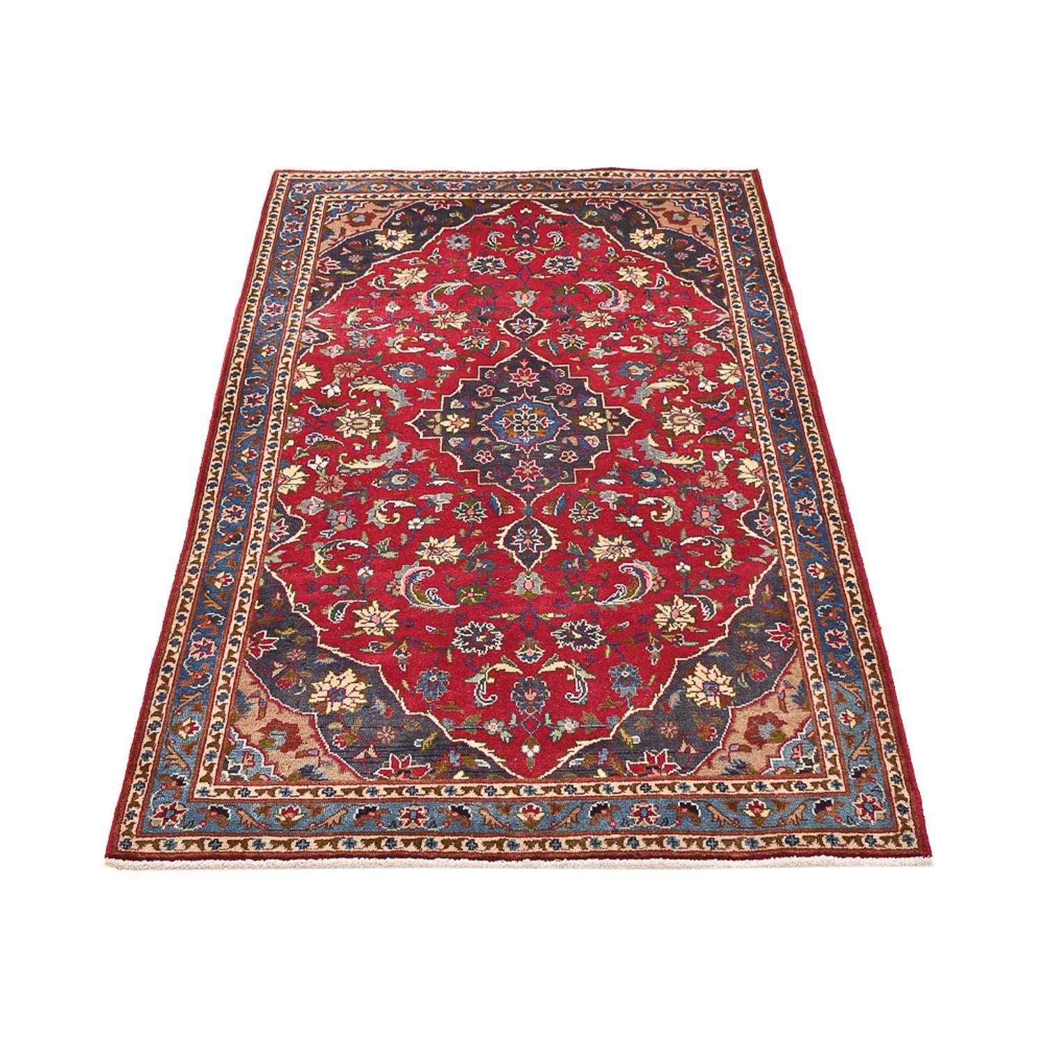 Alfombra de pasillo Alfombra persa - Keshan - 188 x 103 cm - rojo